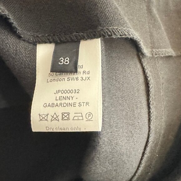 Joseph Gabardine Lenny Stretch pants leggings black with white stitching - Picture 5 of 6